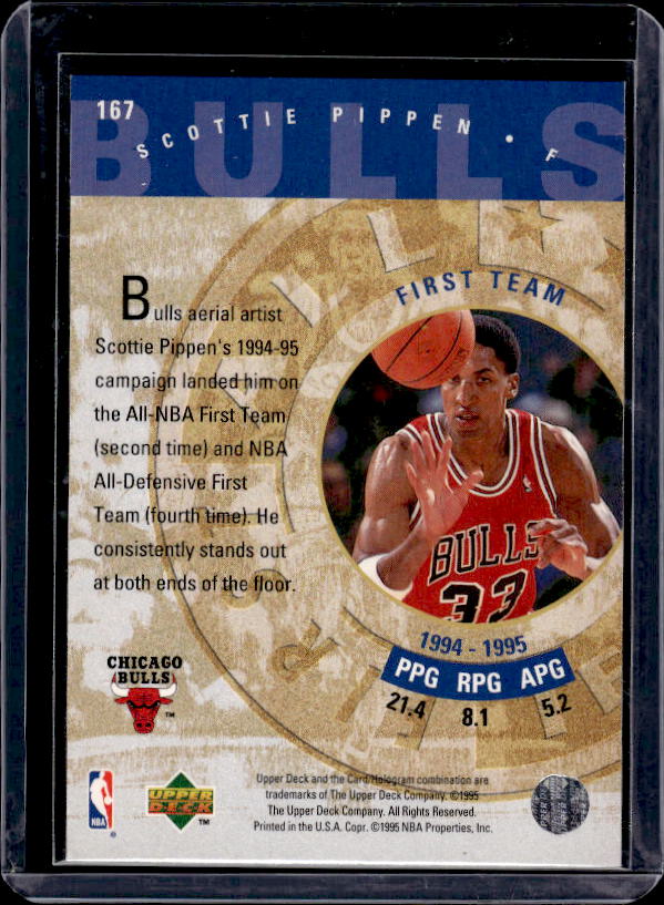 1995-96 Upper Deck #167 Scottie Pippen