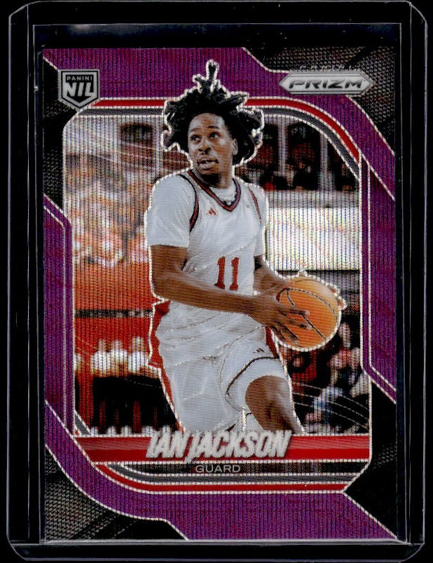 2025-26 Panini Prizm #82 Ian Jackson Purple Wave Prizm