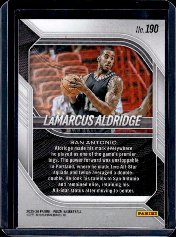 2025-26 Panini Prizm #190 LaMarcus Aldridge