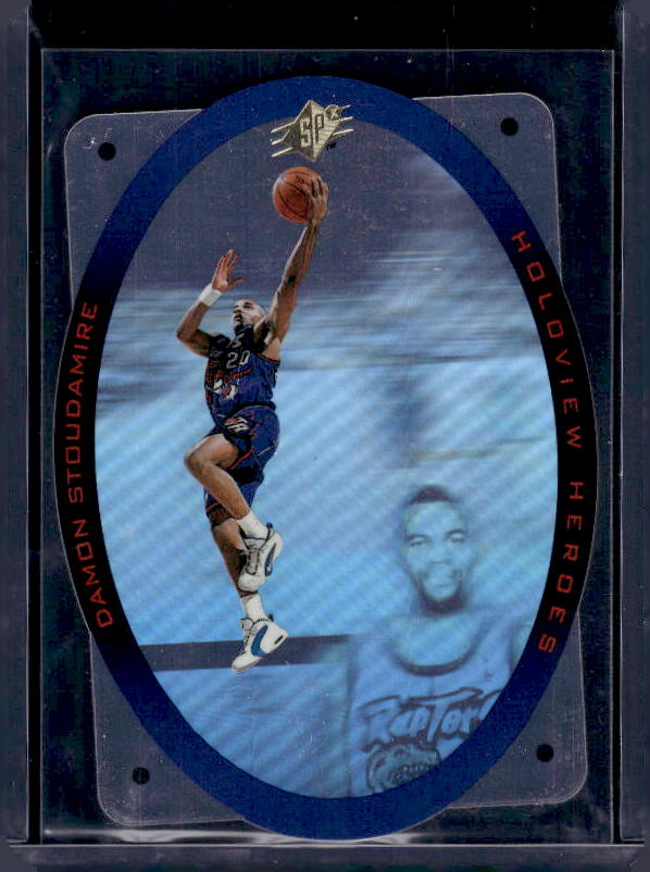 1996 SPx #H9 Damon Stoudamire Holoview Heroes