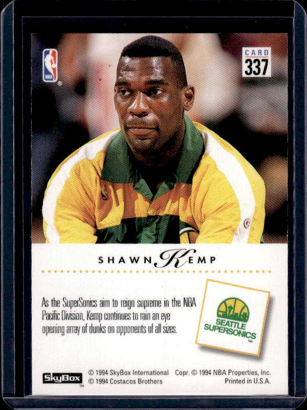 1993-94 SkyBox Premium #337 Shawn Kemp