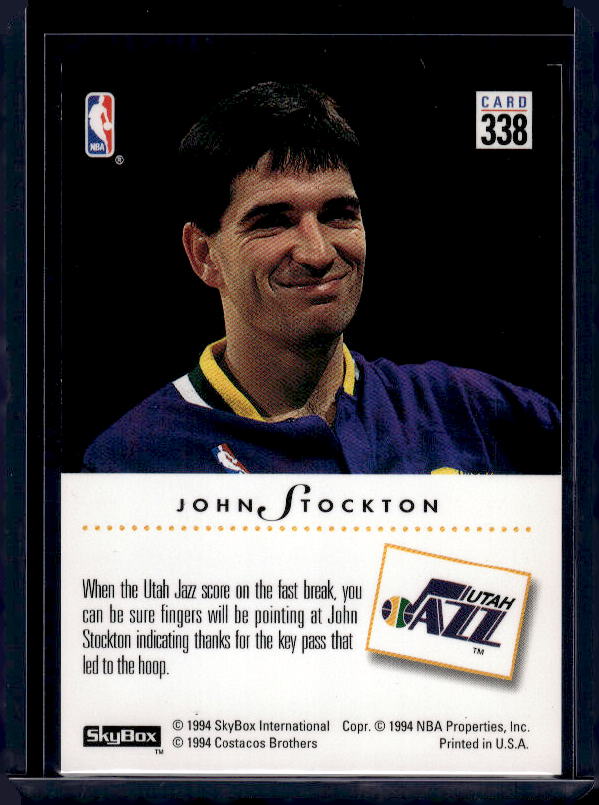 1993-94 SkyBox Premium #338 John Stockton