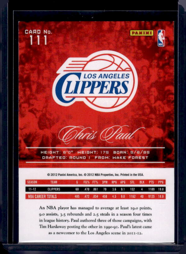 2012-13 Panini Prestige #111 Chris Paul