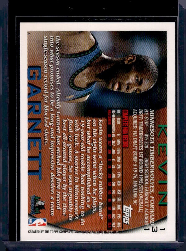 1996-97 Topps #131 Kevin Garnett