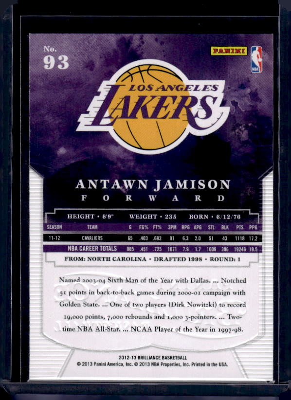 2012-13 Panini Brilliance #93 Antawn Jamison