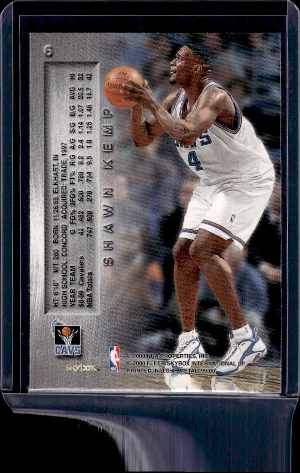 1999-00 Metal #6 Shawn Kemp