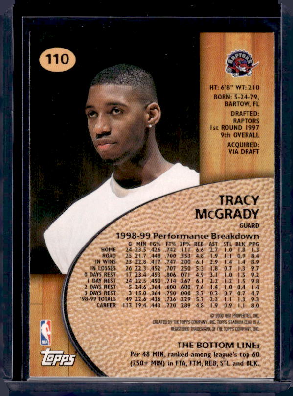 1999-00 Stadium Club #110 Tracy McGrady
