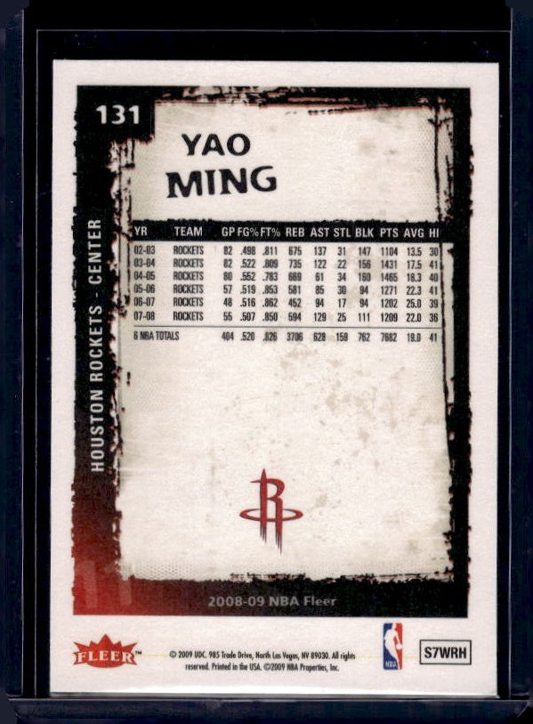 2008-09 Fleer #131 Yao Ming