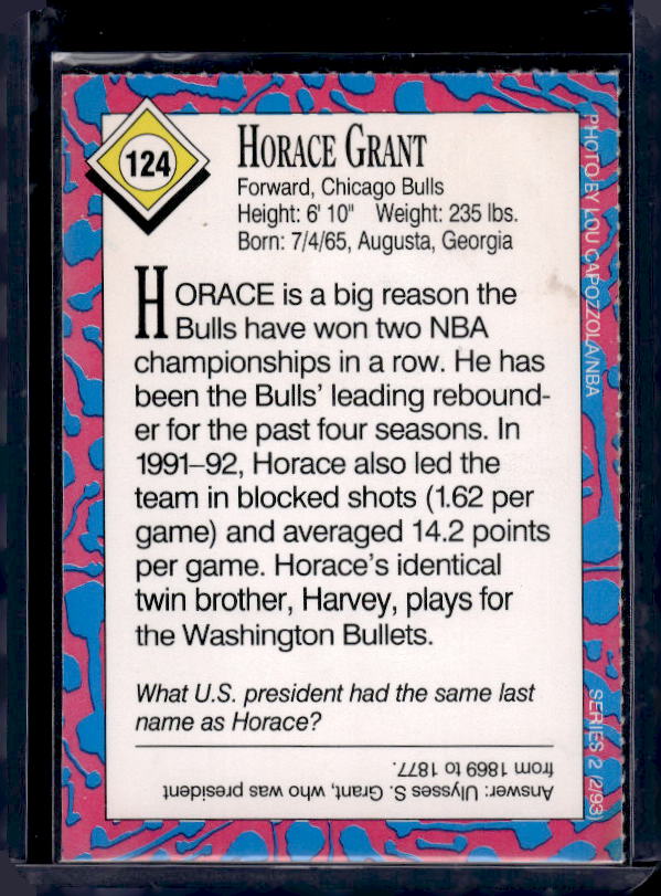 1993 Sports Illustrated for Kids #124 Horace Grant