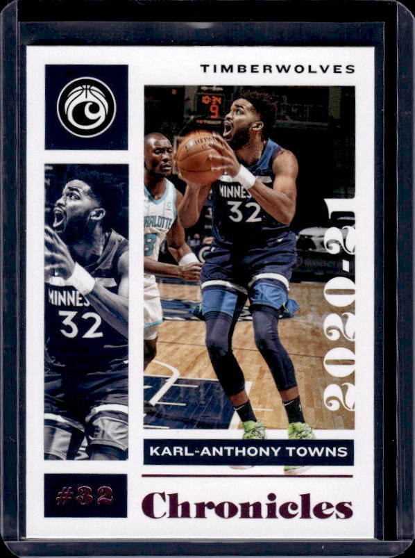 2020-21 Panini Chronicles #32 Karl-Anthony Towns Pink