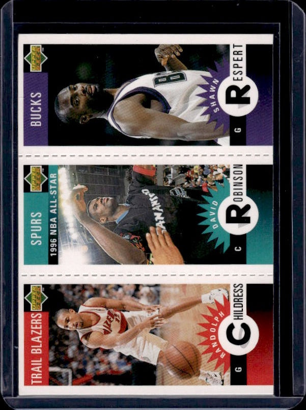 1996-97 Collector's Choice #M68 Childress / Robinson /Respert Mini-Cards Panels
