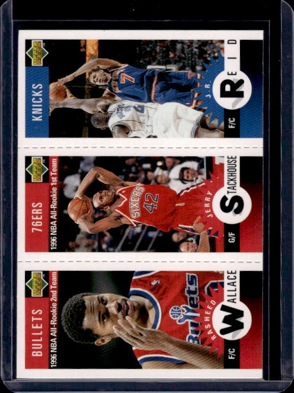 1996-97 Collector's Choice #M89 Wallace / Stackhouse / Reid Mini-Cards Panels