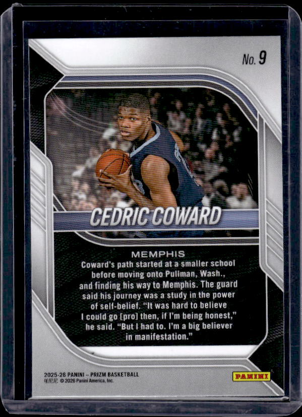 2025-26 Panini Prizm #9 Cedric Coward
