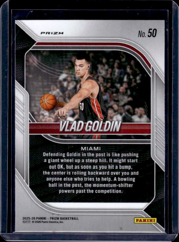 2025-26 Panini Prizm #50 Vlad Goldin Green Prizm