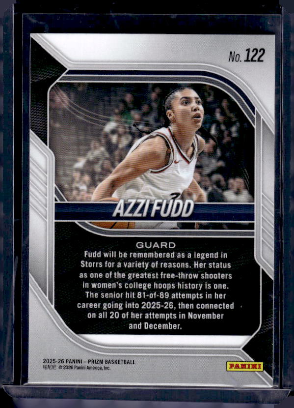 2025-26 Panini Prizm #122 Azzi Fudd