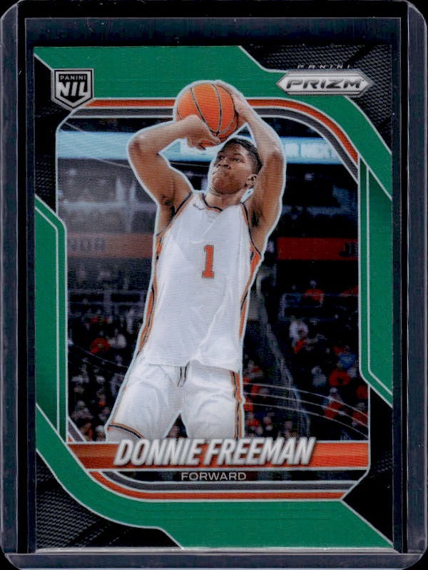 2025-26 Panini Prizm #79 Donnie Freeman Green Prizm