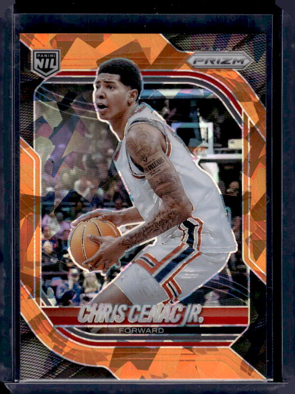 2025-26 Panini Prizm #175 Chris Cenac Jr. Orange Ice Prizm