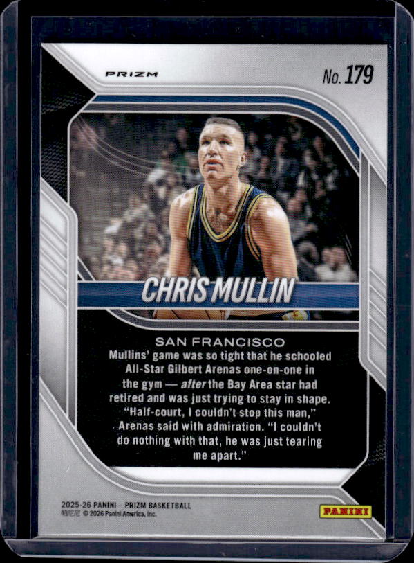 2025-26 Panini Prizm #179 Chris Mullin Orange Ice Prizm