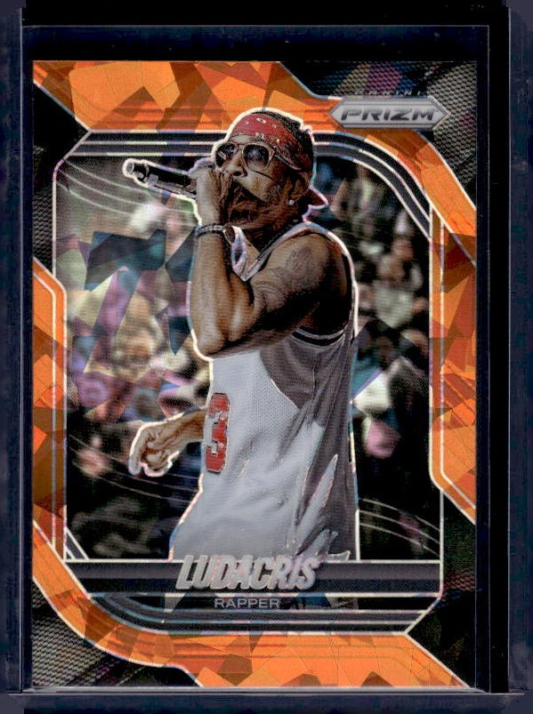 2025-26 Panini Prizm #136 Ludacris Orange Ice Prizm
