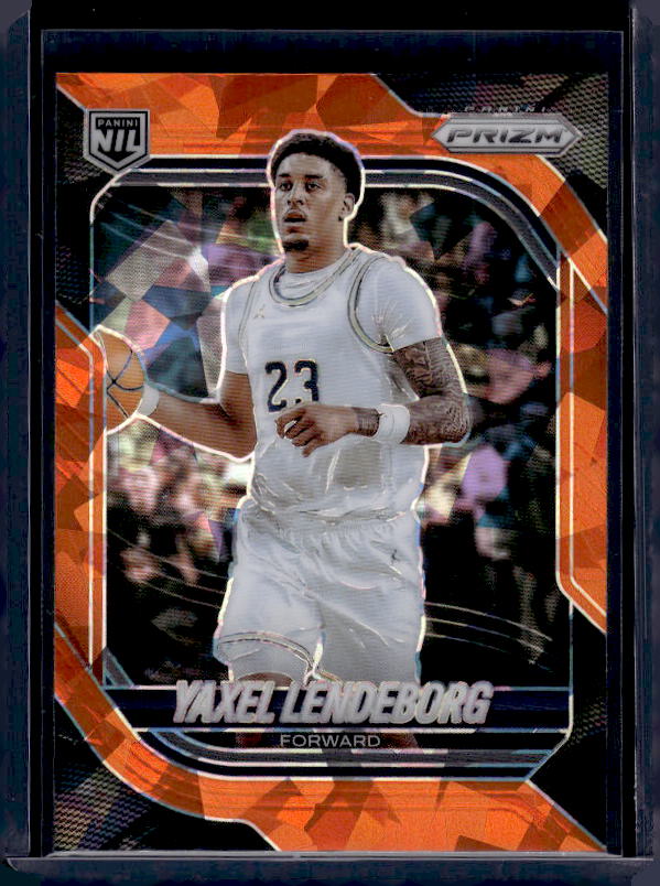 2025-26 Panini Prizm #71 Yaxel Lendeborg Orange Ice Prizm
