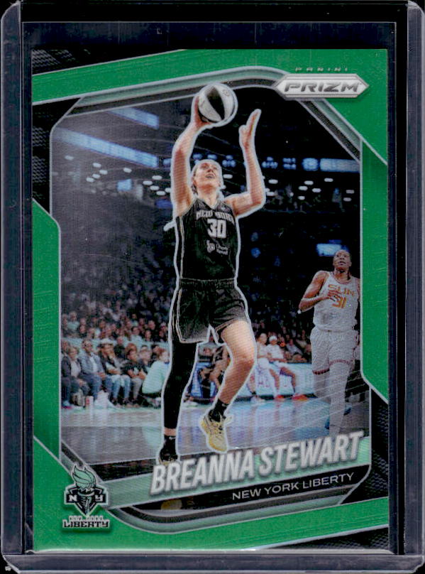 2025 Panini Prizm WNBA #26 Breanna Stewart Green Prizms