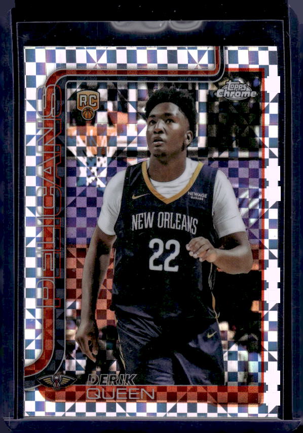 2025-26 Topps Chrome #263 Derik Queen X-Fractor