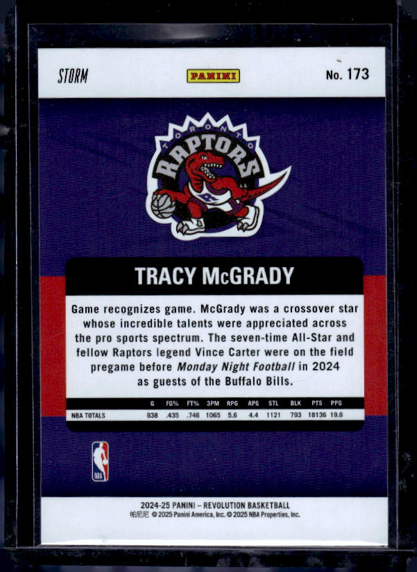 2024-25 Panini Revolution #173 Tracy McGrady Blue Storm