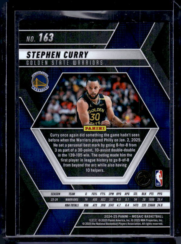 2024-25 Panini Mosaic #163 Stephen Curry