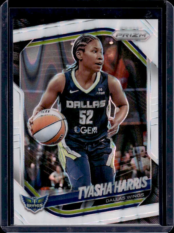 2025 Panini Prizm WNBA #130 Tyasha Harris White Seismic Prizms