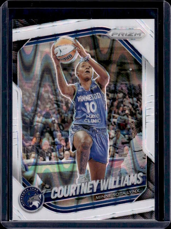 2025 Panini Prizm WNBA #69 Courtney Williams White Seismic Prizms