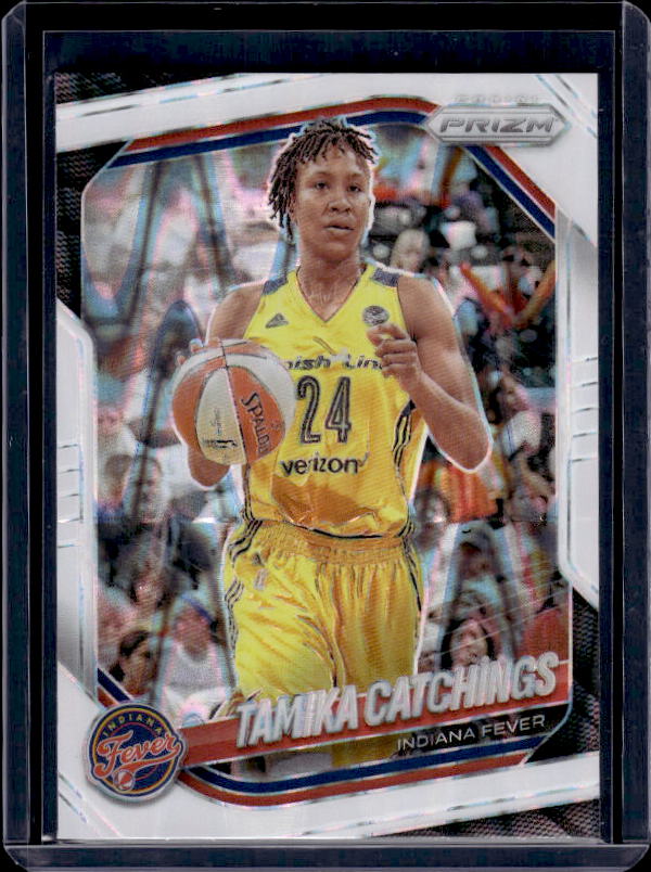 2025 Panini Prizm WNBA #60 Tamika Catchings White Seismic Prizms