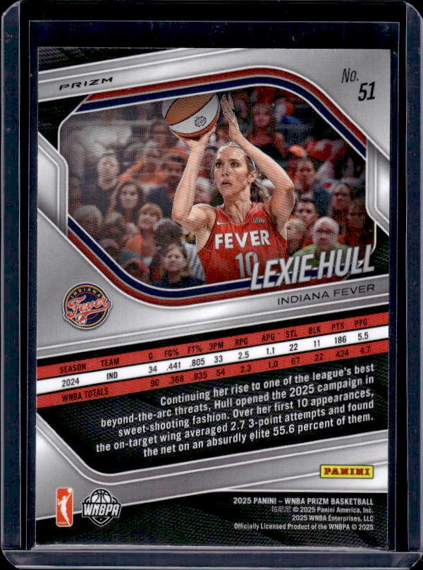 2025 Panini Prizm WNBA #51 Lexie Hull Silver Prizms