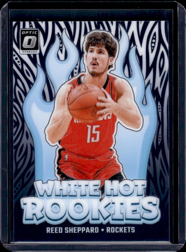 2024-25 Donruss Optic #12 Reed Sheppard White Hot Rookies