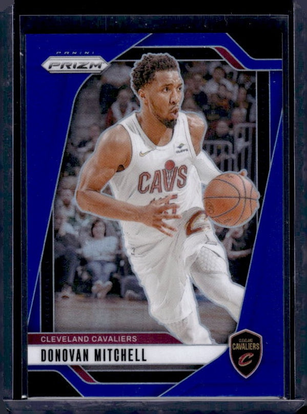 2024-25 Panini Prizm #155 Donovan Mitchell Prizms Blue #/199