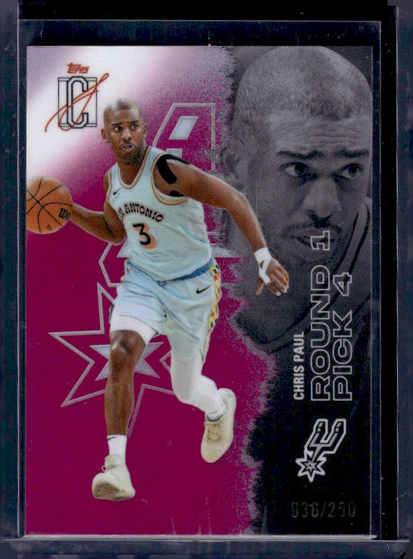 2025-26 Topps Signature Class #2 Chris Paul Chrome Magenta Refractors #/250