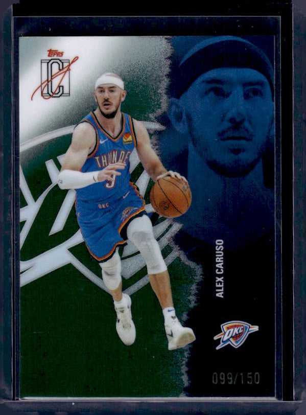 2025-26 Topps Signature Class #97 Alex Caruso Chrome Green Refractors #/150