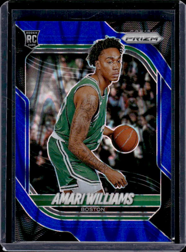 2025-26 Panini Prizm #37 Amari Williams Blue Seismic Prizm #/199