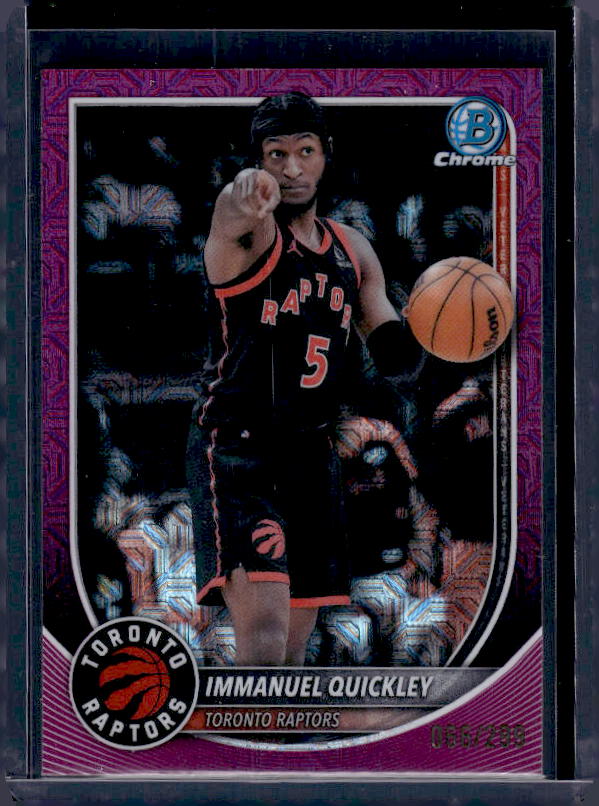 2025-26 Bowman #BCV-69 Immanuel Quickley Chrome Fuchsia Mojo Refractors #/299
