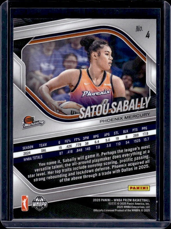 2025 Panini Prizm WNBA #4 Satou Sabally