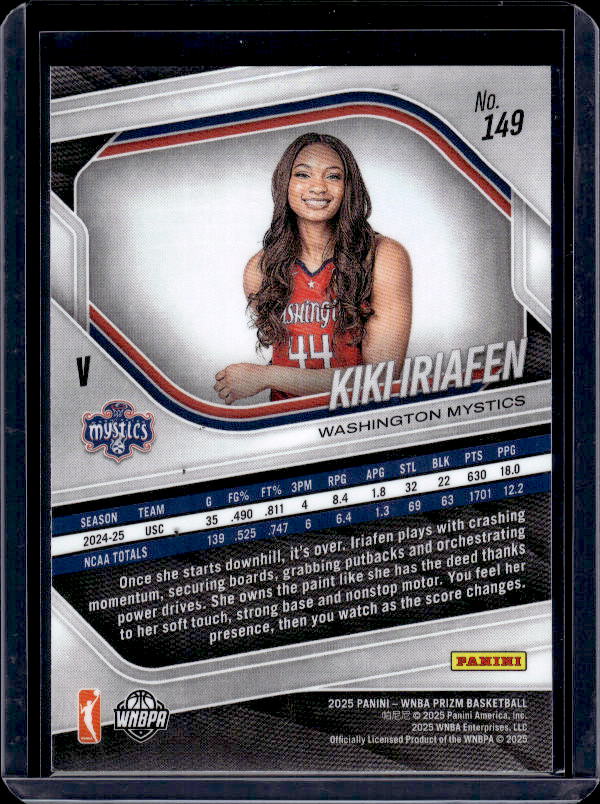 2025 Panini Prizm WNBA #149 Kiki Iriafen