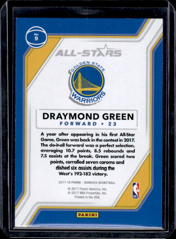 2017-18 Donruss #9 Draymond Green All-Stars