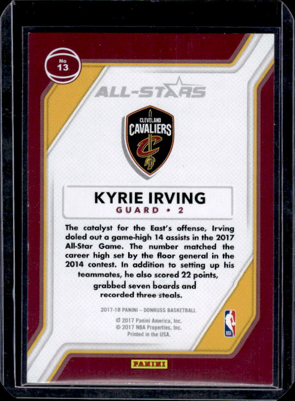 2017-18 Donruss #13 Kyrie Irving All-Stars