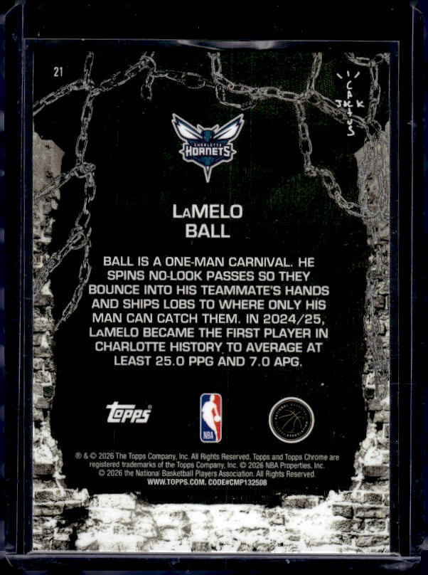 2025-26 Topps Chrome Cactus Jack #21 LaMelo Ball