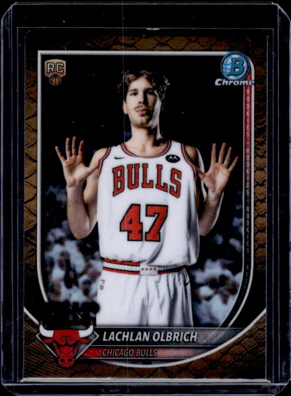 2025-26 Bowman #BCV-51 Lachlan Olbrich Chrome Reptilian Refractor