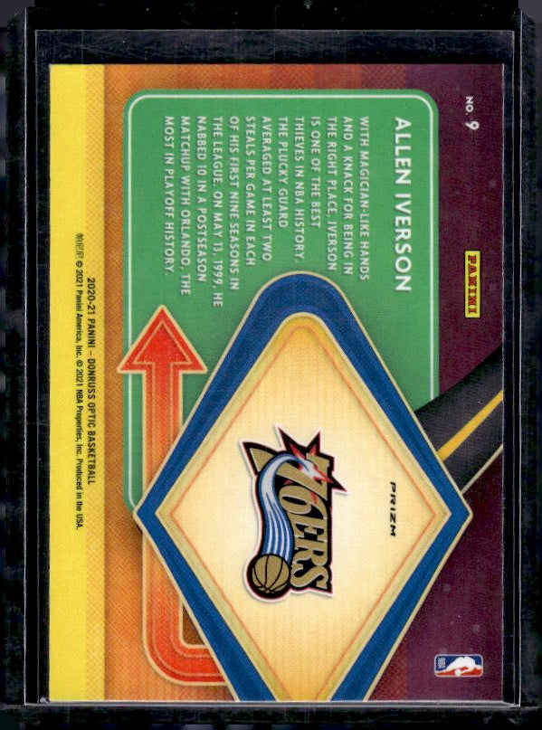 2020-21 Donruss Optic #9 Allen Iverson Express Lane Holo