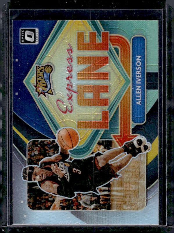 2020-21 Donruss Optic #9 Allen Iverson Express Lane Holo