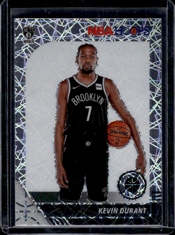 2019-20 Hoops Premium Stock #61 Kevin Durant Prizm Silver Mojo