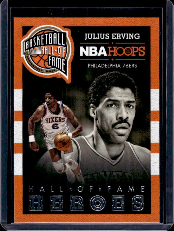 2013-14 Hoops #8 Julius Erving Hall of Fame Heroes
