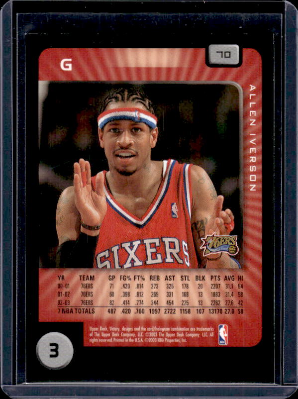 2003-04 Upper Deck Victory #70 Allen Iverson
