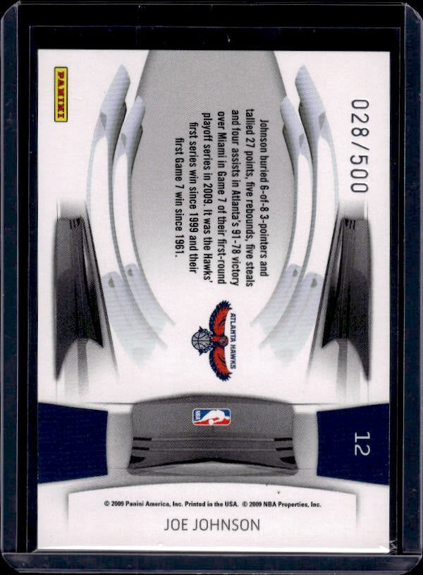 2009-10 Panini Prestige #12 Joe Johnson Prestigious Pros Green #/500